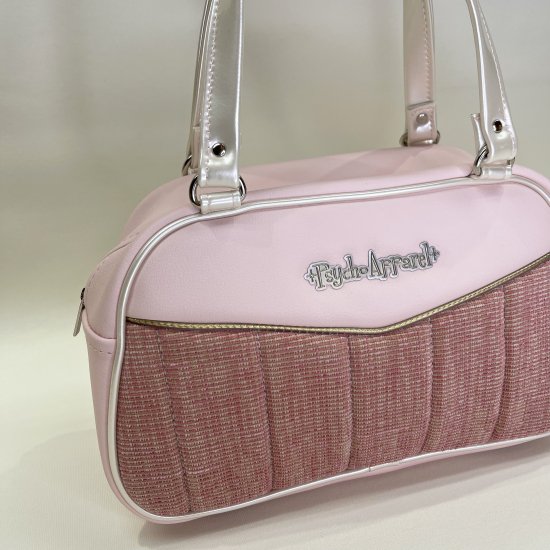 Psycho Apparel Kustom Bag Hand bag type Full of Hearts Series in Pastel Pink 