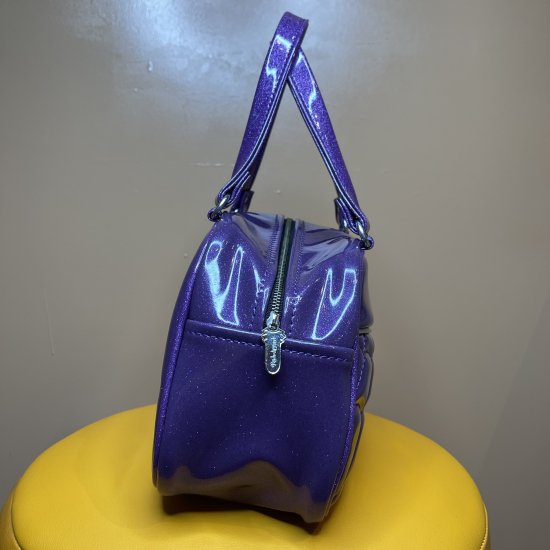 Psycho Apparel Kustom Bag Hand Bag Type Cobweb Series in Purple