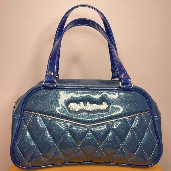 Psycho Apparel Kustom Bag Hand bag type Diamond Series in Glitter Blue