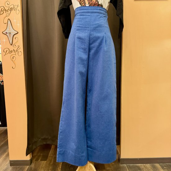 ڼʬͽʡPsycho Apparel Wendy Denim Trousers in Indigo Blue