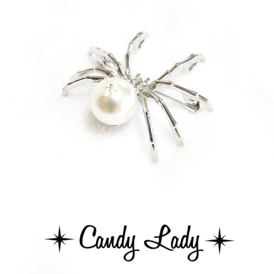 Candy Lady Spark Spider Brooch