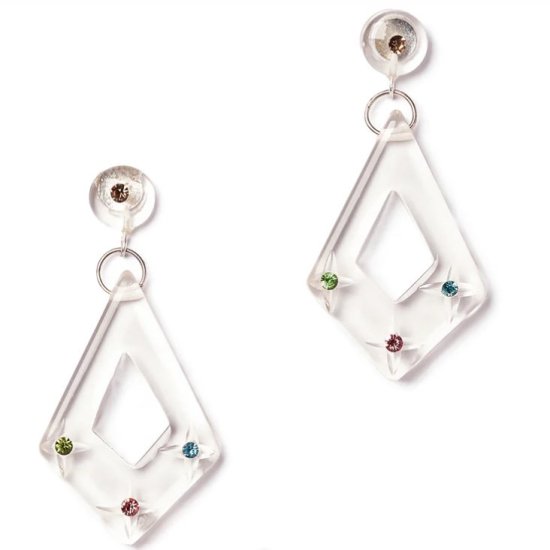 Splendette Sparkling Gems Drop Earrings
