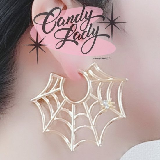 Candy Lady Spider Web  Pierce (Gold/Silver 2Ÿ)