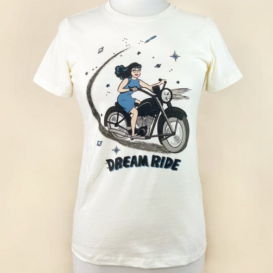 Mischief Made DREAM RIDE FITTED TEE IN IVORY