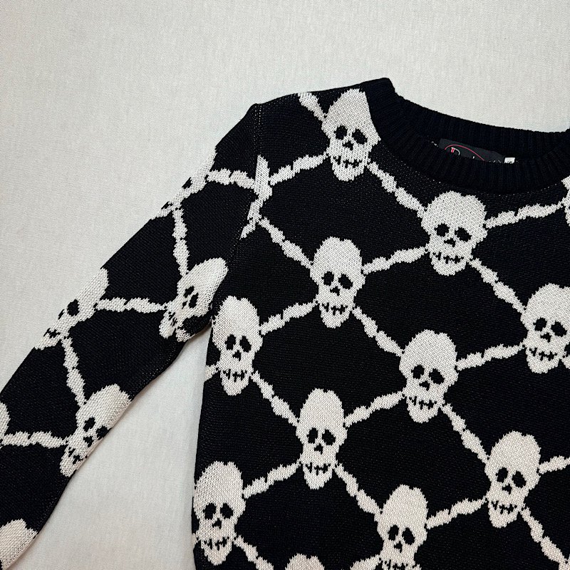 <img class='new_mark_img1' src='https://img.shop-pro.jp/img/new/icons15.gif' style='border:none;display:inline;margin:0px;padding:0px;width:auto;' />Psycho Apparel The Skull Sweater