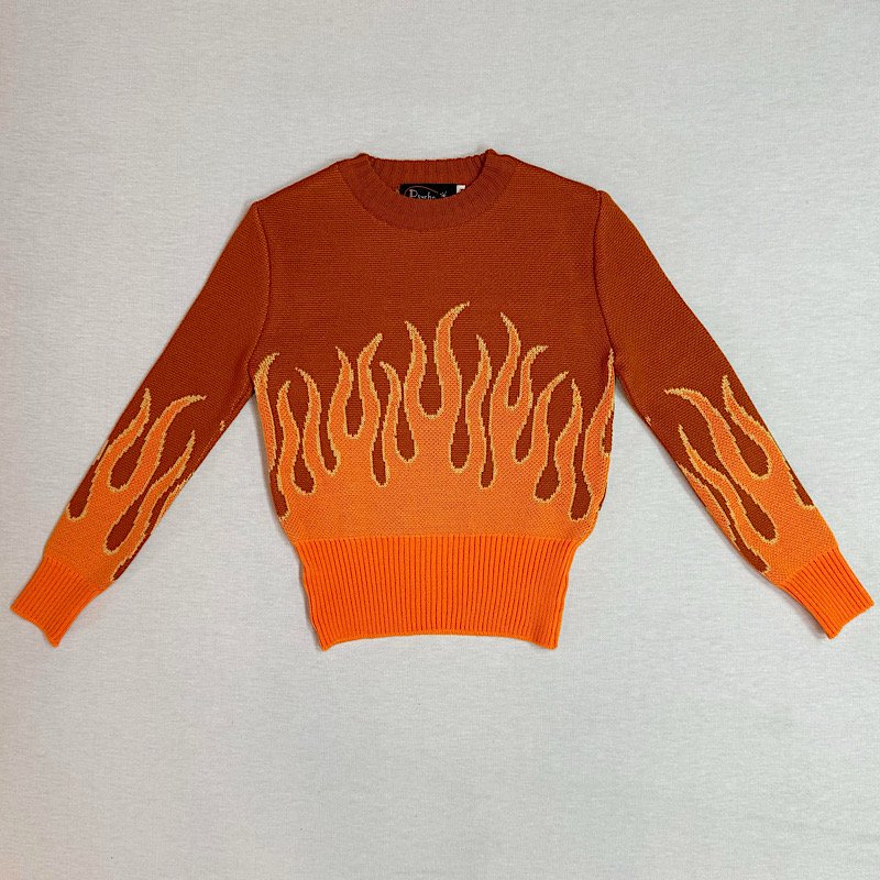 <img class='new_mark_img1' src='https://img.shop-pro.jp/img/new/icons15.gif' style='border:none;display:inline;margin:0px;padding:0px;width:auto;' />Psycho Apparel Girls on Fire Sweater in Root Beer