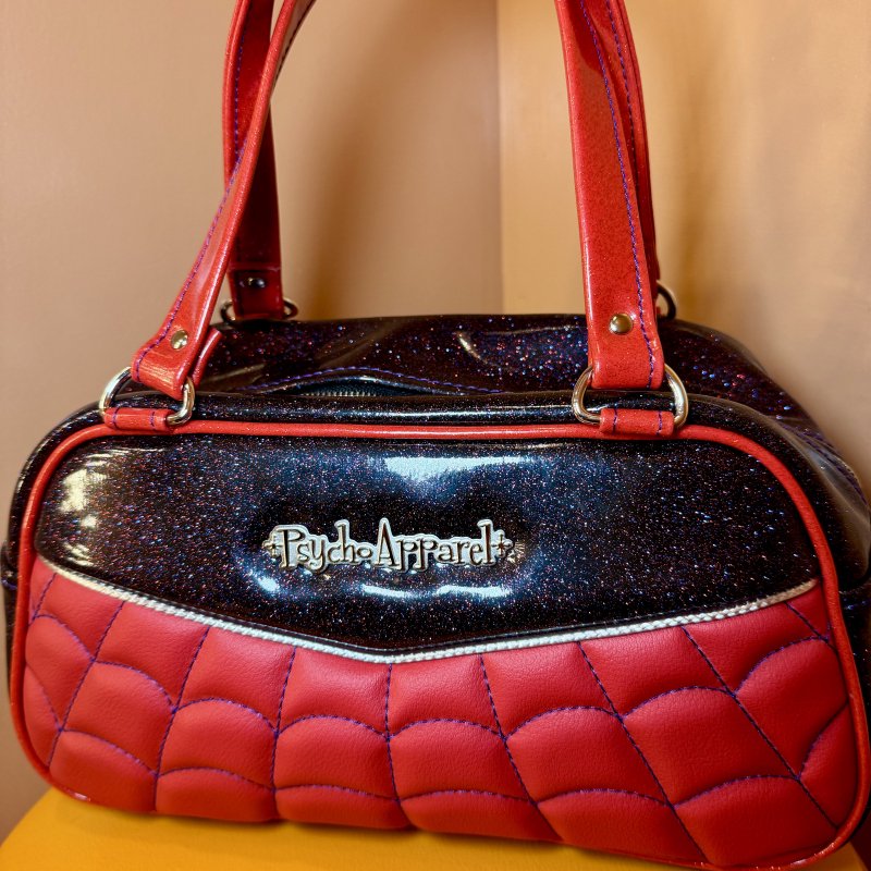 Psycho Apparel Kustom Bag Hand bag Type Spooky Series in Dark Night Red