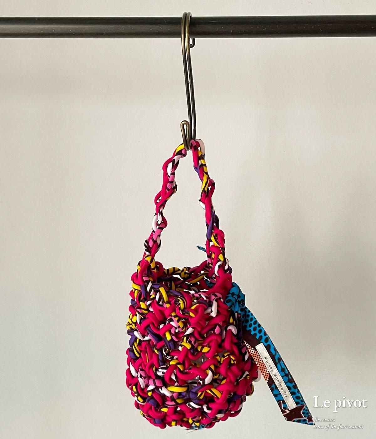 BonBonStore/ボンボンストア アフリカンバティック ジャンボヤーンバッグ