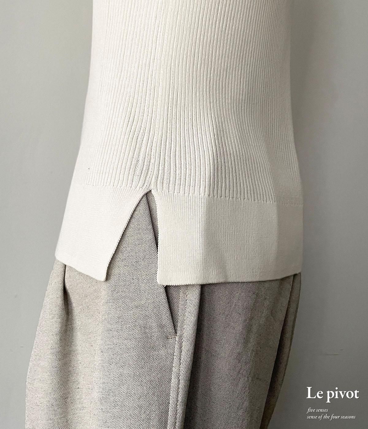ルピボット　Lepivot ノースリーブニット　M 楽天市場】【40％OFF】Le pivot ルピボット 4800 リブニット