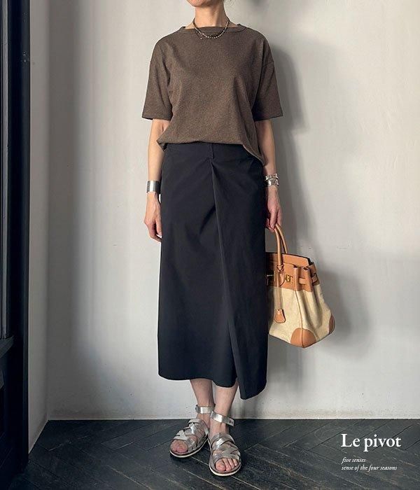 4409] Le pivot ル・ピボット 先染めハイネックOP