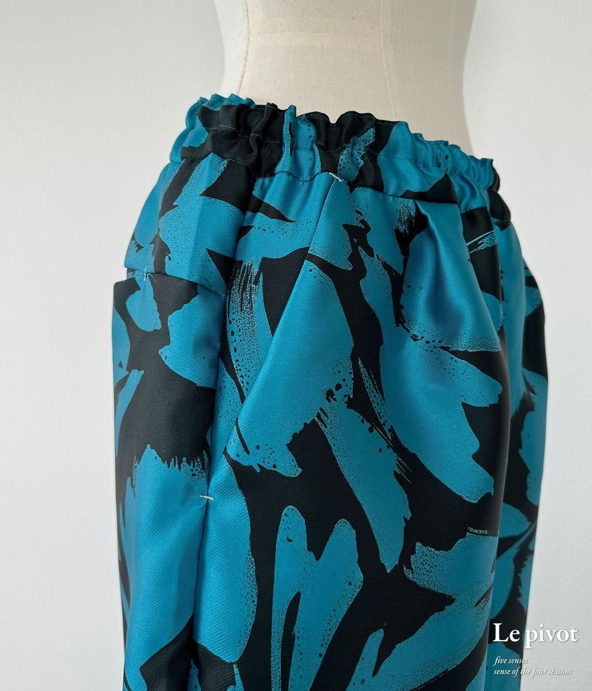 【美品】Le pivot プリントラフパンツ Le pivot - バックサテンベイカーラフパンツ | clever elephant