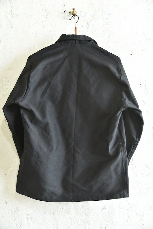 フランス製 ブラックモールスキンワークジャケット DEAD STOCK