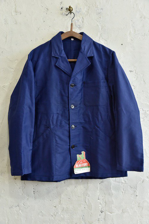 【1960's フランス製 BEAU-FORT モールスキン ラペルドワークジャケット】 - 山形、仙台のヨーロッパ古着屋【SQUAT】のWEB  SHOP