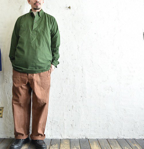 【1970's スウェーデン軍 プルオーバーロングシャツ】 - 山形、仙台のヨーロッパ古着屋【SQUAT】のWEB SHOP