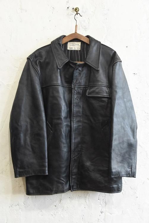 古着フランス製レザージャケット 90s レザージャケット A-2タイプ 羊革