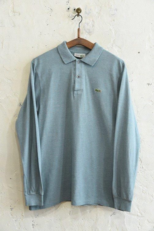 フランス製 LACOSTE ポロシャツ ロングスリーブ ライトグリーン