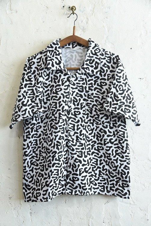 1980's 韓国軍 MILITARY ACADEMY バクテリアカモ ミリタリーシャツ