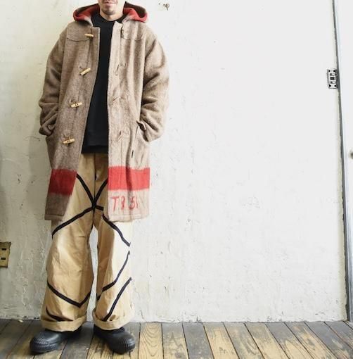 イタリア製 SLOW STONE | ミリタリーリメイクダッフルコート - 山形