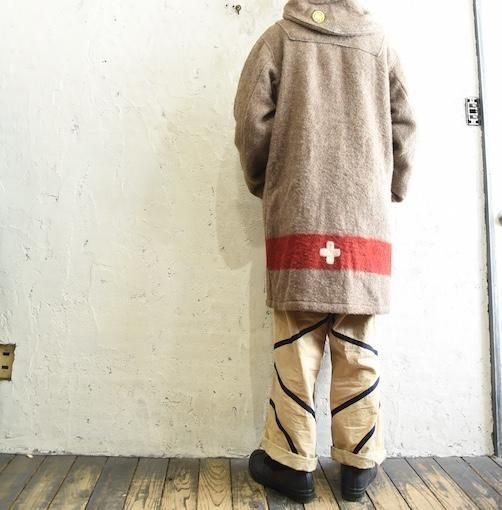 イタリア製 SLOW STONE | ミリタリーリメイクダッフルコート - 山形