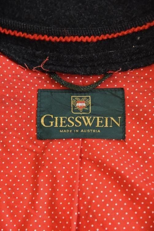 オーストリア製 GIESSWEIN  チロリアンジャケット オーストリア製 GIESSWEIN チロリアンジャケット GIESSWEIN ボイルド