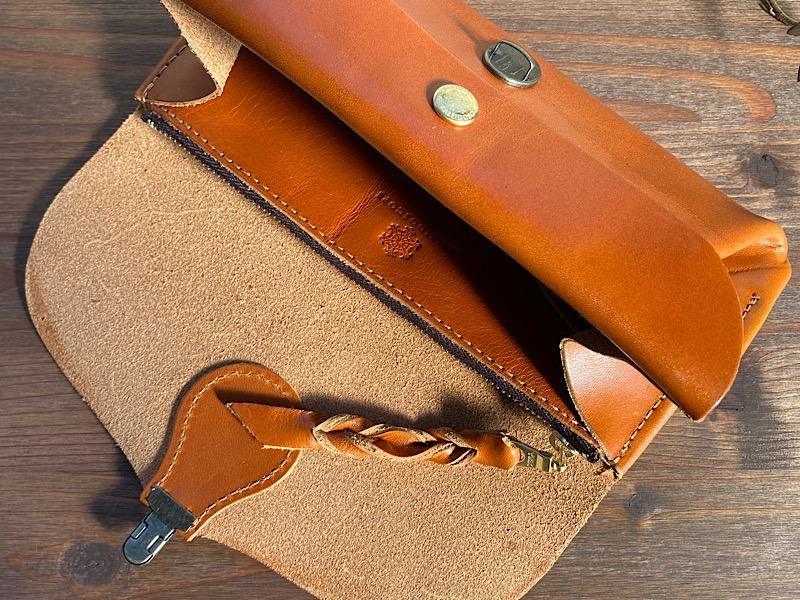 栃木レザー*長財布 「series-envelope」飴色牛ヌメ革 栃木レザー*長財布 「series-envelope」飴色牛ヌメ革
