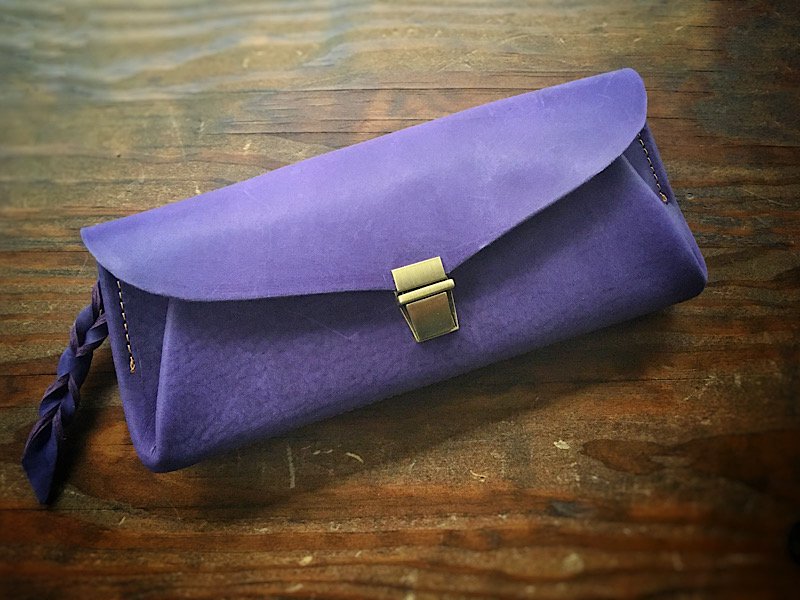 封筒型の長財布『envelope』 - handmade order leathers KALEIDOSCOPE