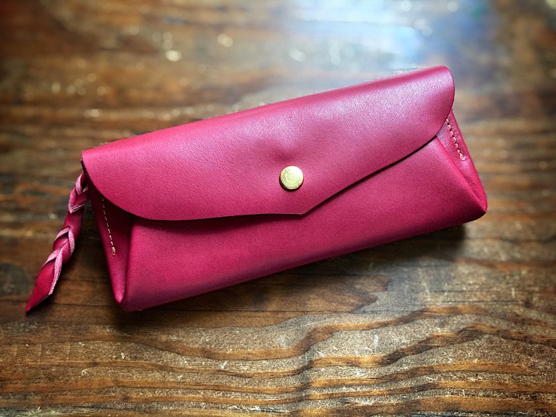 封筒型の長財布『envelope』 - handmade order leathers KALEIDOSCOPE