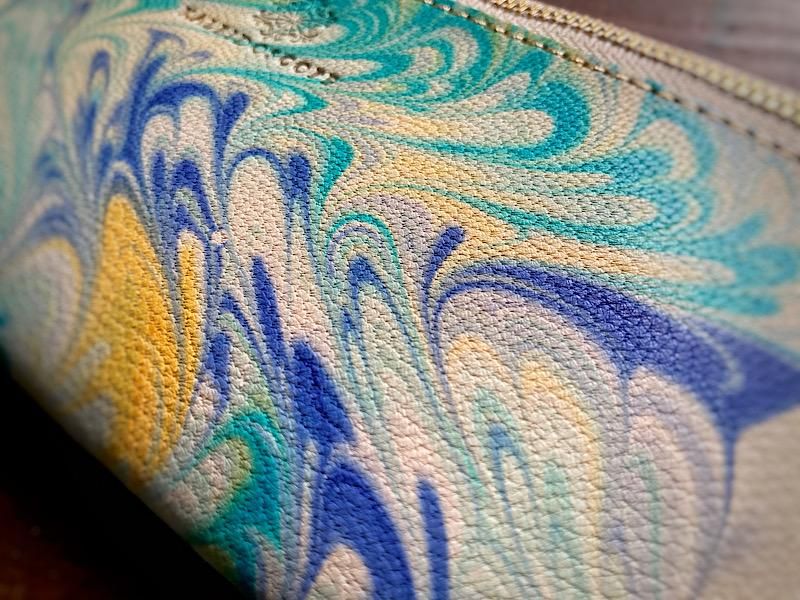 ハンドメイド（長財布）アレキサンダーマーブル ペンギン 長財布 マルチ財布、バック, ハンドメイド 長財布