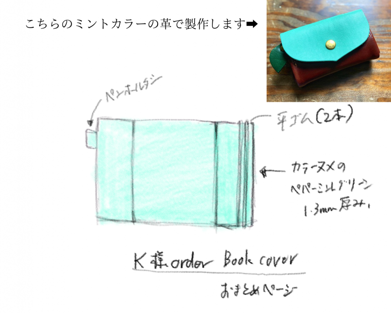 【Kさまオーダー◆ブックカバーオーダー（お名入れあり）ページ - handmade order leathers KALEIDOSCOPE