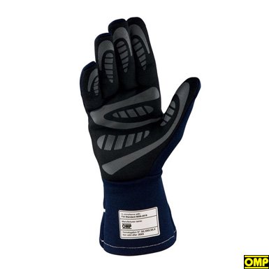 ファーストS(First S)　ネイビーブルー/ホワイト 【FIA公認】2020　レーシンググローブ(RacingGloves)-　OMP　 オーエムピー　通販専門店　|| レーシングスーツ・グローブ・シューズ・シート