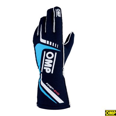 メーカー包装済 FB First EVO OMP RACING グローブ Gloves ブルー