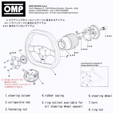 ＯＭＰステアリング　ヴェロチータ(Velocita) ブラックレザー/ブラックスポーク　350mm - OMP　オーエムピー　通販専門店　||  レーシングスーツ・グローブ・シューズ・シート