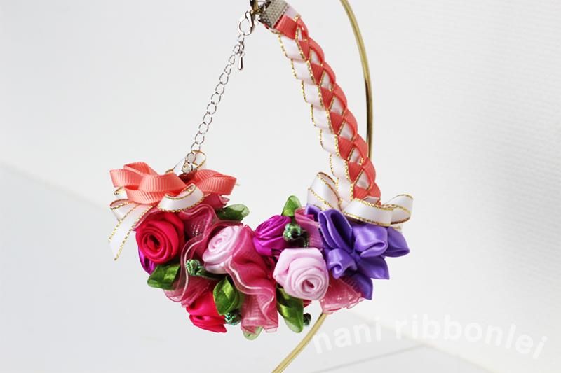 ✿ぷりん♡　リボンレイ　✿パステルレインボー×モモ　リボンレイチャーム❤ 9mm幅☆ハロウィンチャーム（3Dブレード） キット