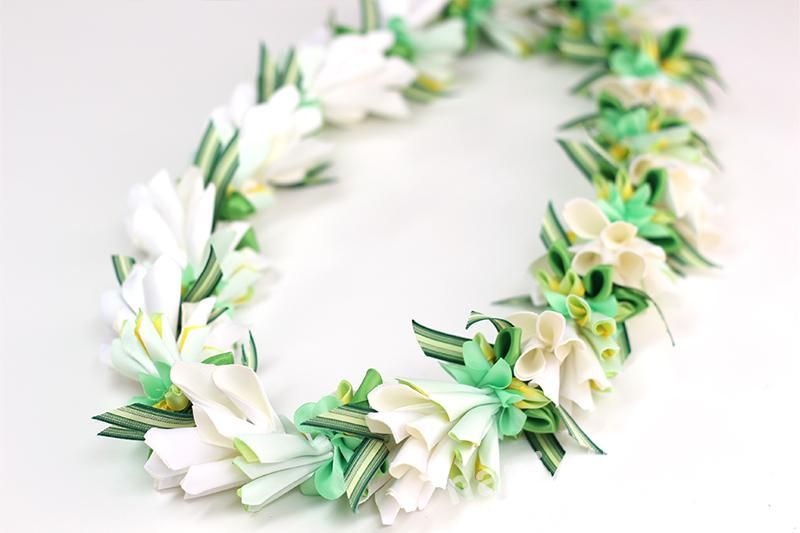 【れもん100】リボンレイ　パイナップルモチーフ　３本セット れもん100】リボンレイ パイナップルモチーフ 3本セット ハワイアン