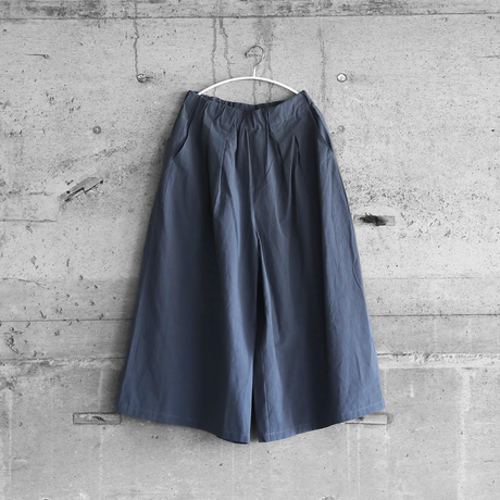 HUIS.】U505 綿ウールタイプライタークロススカートパンツ（ブルー ...