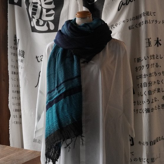 【tamaki niime】ウールショールM(roots shawl middle)WM 