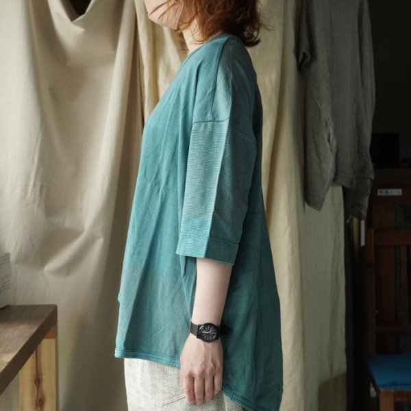 tamaki niime】ペロン T half sleeves