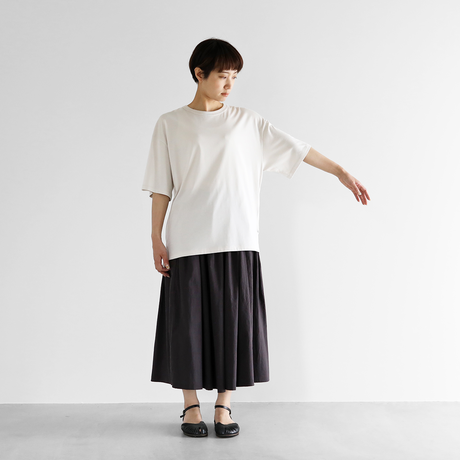 HUIS in house】 CS103 SUVIN COTTON ビッグTシャツ（グレージュ