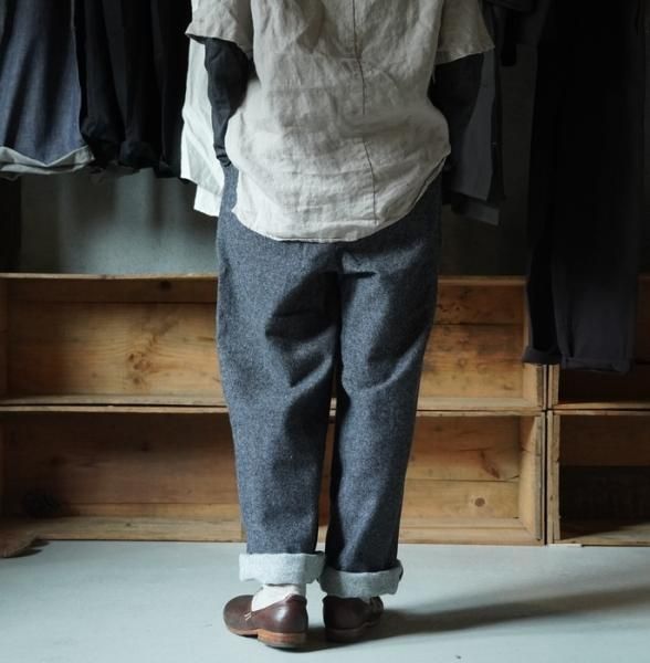 Original】DE203 毛七デニムベイカーパンツ（ダークネイビー