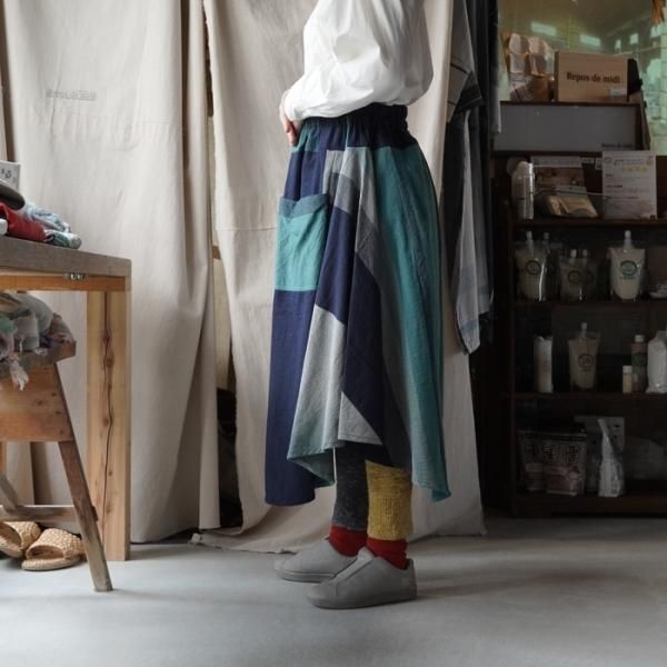 tamaki niime スカート　コットン100% tamaki niime(タマキ ニイメ) 玉木新雌 basic wear chotan skirt