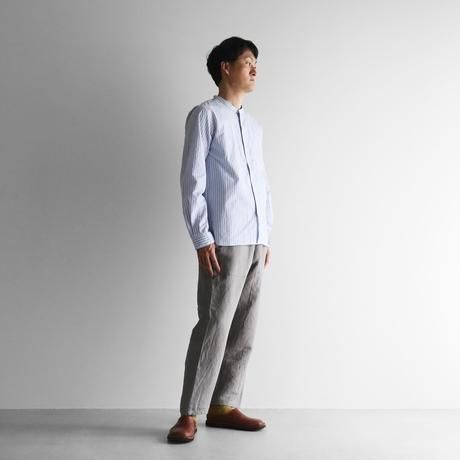 HUIS.】005 オーガニックコットンバンドカラーシャツ