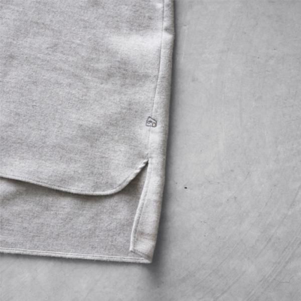 HUIS.】U613 ヤクウール綾ネルヘンリーネックナチュラルプルオーバー