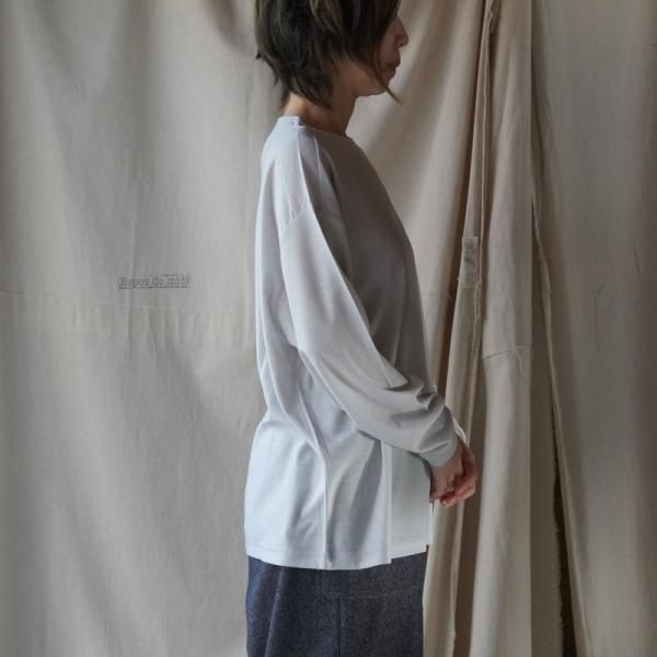 未使用　新見本工場/尾州織物　ひつじTシャツ　ロング　3 ひつじTシャツ ロング/s 003CS ［ メリノウール ］ | 新見本工場
