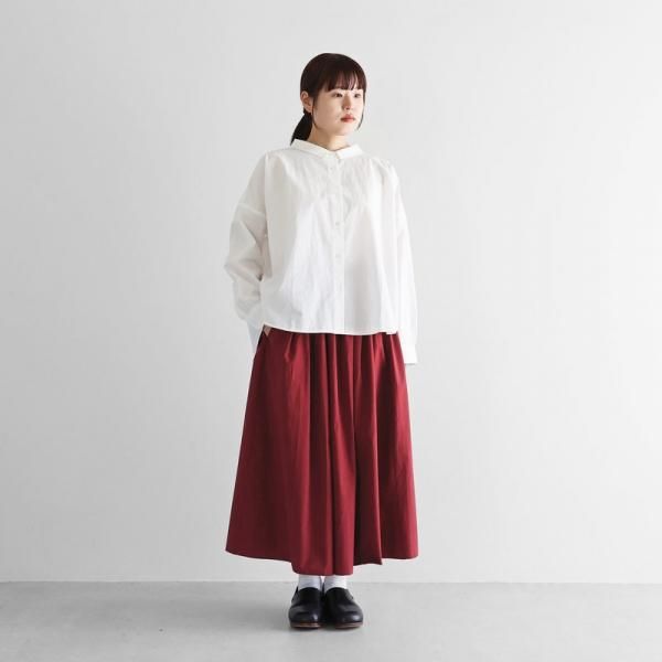 HUIS. スカート　お値下げしました 柄二重織シャトルジャガードロングスカートL（マスタード