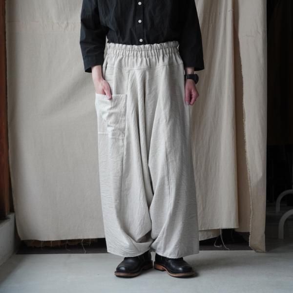 tamaki niime 玉木新雌 basic wear tarun pants LONG khaki
