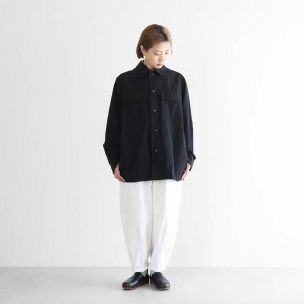 JUNRED CPOジャケット LLサイズ 新品未使用品 HUIS.】322L ギザコットンヘンプCPOジャケットL（ブラック