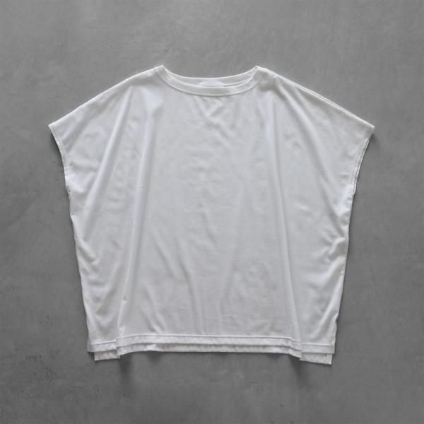 HUIS SUVIN COTTONフレンチスリーブスクエアカットソー HUIS SUVIN COTTONフレンチスリーブスクエアカットソー