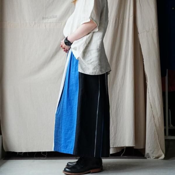 tamaki niime】コットン ワイドパンツ pocket short