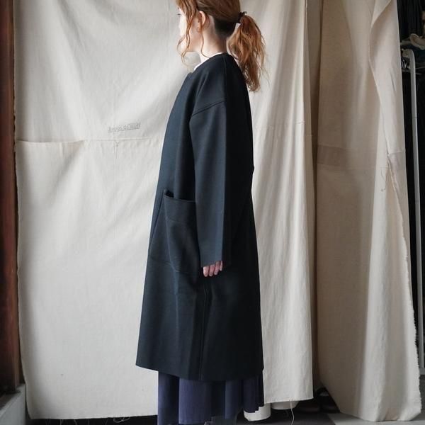 MITTAN】CT-50 圧縮ウールニットコート / 黒