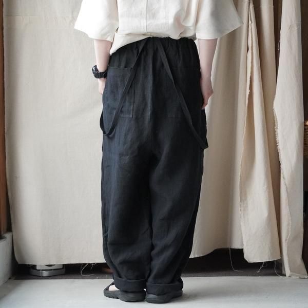 リネンサロペット Gauze#｜aranciato別注 コットン フランダースリネン アンティーク